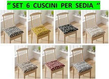 Set 6 Cuscini per Sedie Cucina