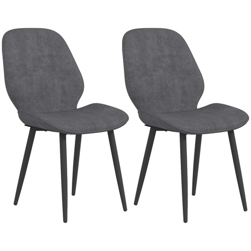 Homcom dining chairs set 2 - homcom,