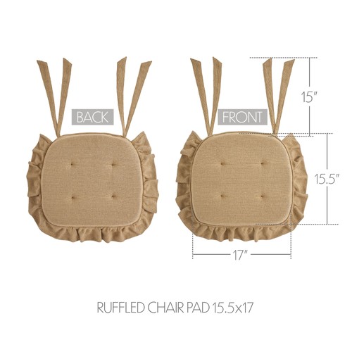 Cuscinetti per sedie burlap - cuscinetti,