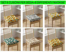 Set 6 Cuscini per Sedie Cucina