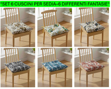 Set 6 Cuscini per Sedie Cucina